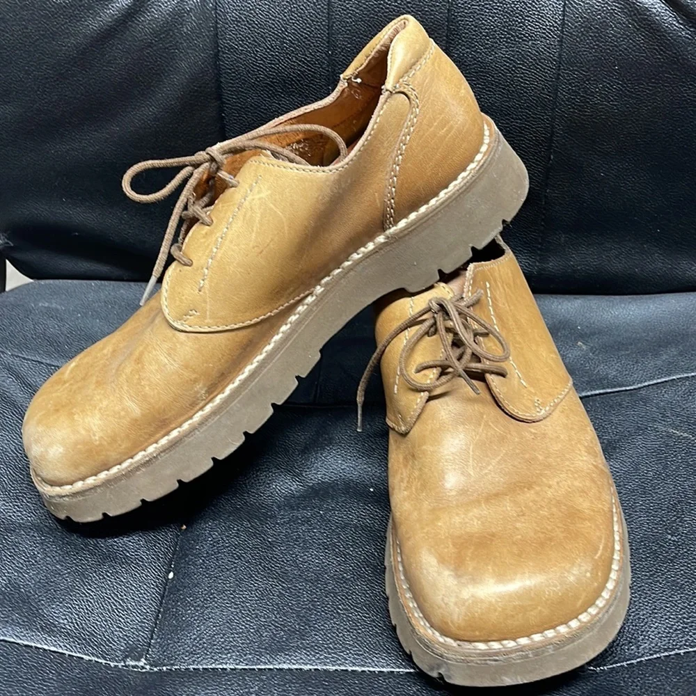 Men's Rockport Tan Casual Shoes Size 9 European 20 leather upper